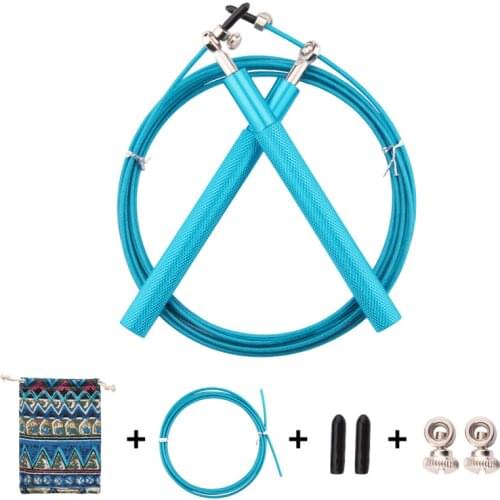 Crossfit Speed Jump Rope Professional Skipping Rope For MMA Boxing Fitness Skip Workout Training With Carrying Bag Spare Cable