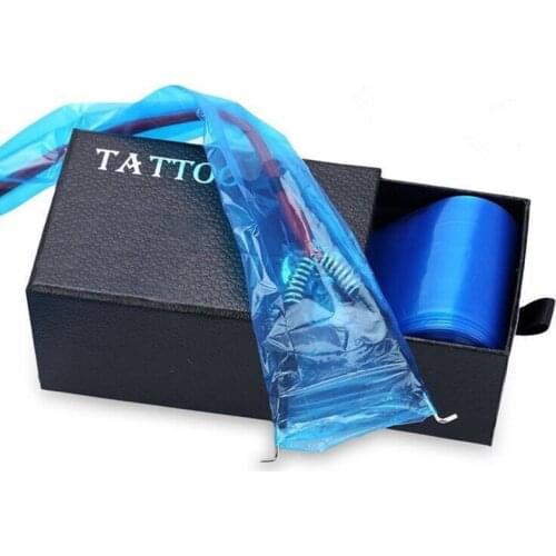 100Pcs Professional Tattoo Clip Cord Sleeves Bags Supply Disposable Covers Bags for Tattoo PMU Machine Microblading Accessories