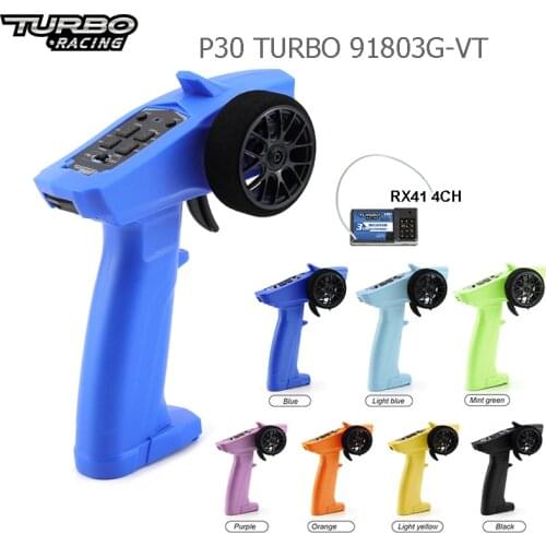 P30 TURBO 91803G-VT 2.4GHz 3CH Transmitter Radio Remote Control Controller with RX41 Receiver for RC Car Boat PK TG3 FS - GT3B