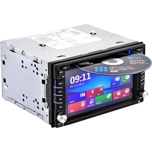 Universal WCE system GPS Navigation with 8GB North America Map Card 2Din HD Car Stereo DVD CD Player FM Bluetooth Radio