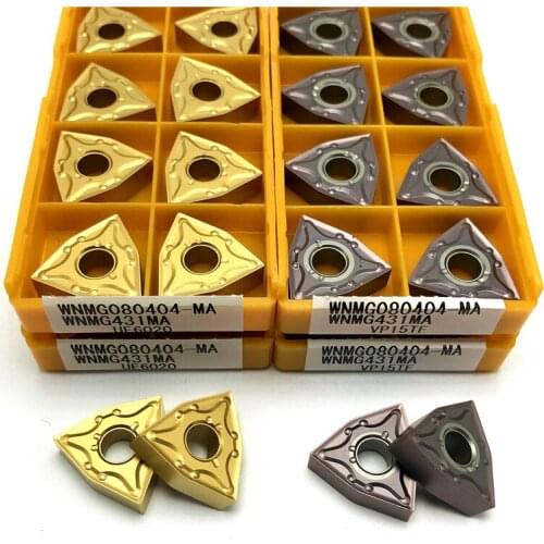 WNMG080404 MA VP15TF WNMG080404 MA UE6020 Carbide Inserts External Turning Tool CNC lathe Cutting tool turning insert