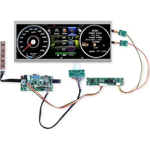 12.3 inch 1920x720 instrucment dashboard lcd screen Ultra Wide Stretched Bar cluster VGA LVDS Driver Board C123HAN01