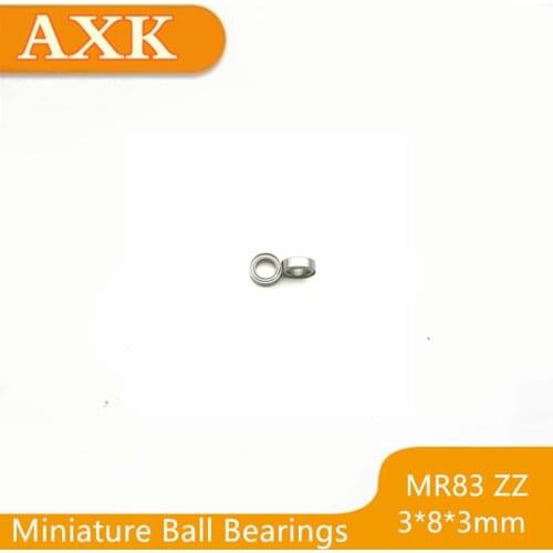 2019 Hot Sale Time-limited Mr83zz Bearing Abec-3 ( 10 Pcs) 3*8*3 Mm Miniature Mr83 Zz Ball Bearings R-830 Mr83z