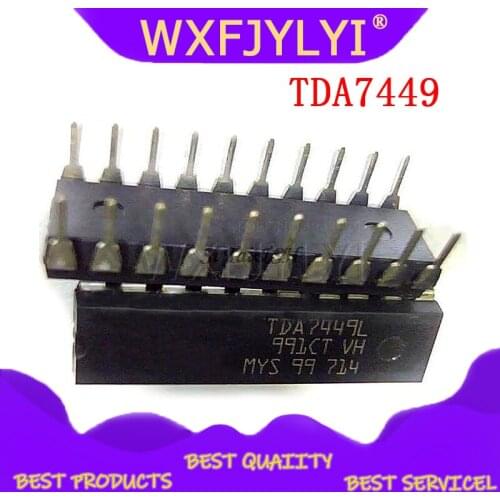 5PCS TDA7449 7449 DIP TONE CONTROL DIGITALLY CONTROLLED AUDIO PROCESSOR CNC audio processor