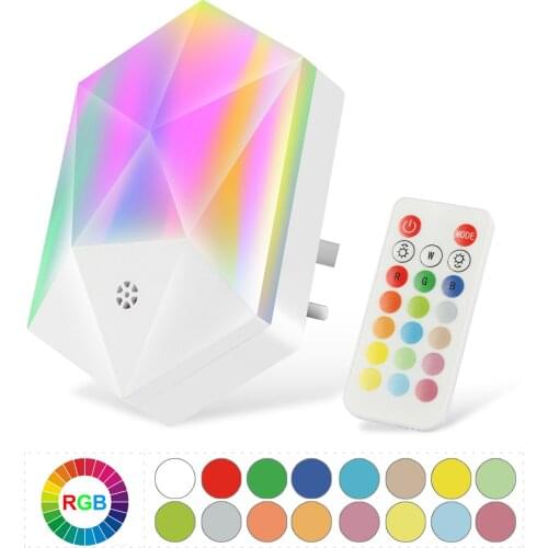 Cordless LED Night Light Sensor Lighting Mini UK Plug Night light Lamp For Children Kids Living Room Bedroom Lights Lighting