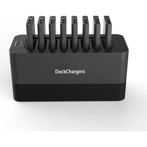 Mobile phone charging station with 8pcs power bank