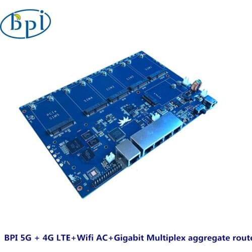 Banana PI BPI5G + 4G LTE+Wifi AC+Gigabit Multiplex Aggregate Route
