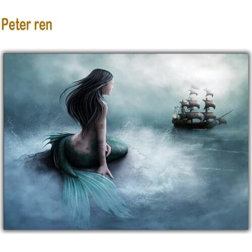 Peter ren Diamond painting 3d Square diamond mosaic Diy diamond embroidery picture of rhinestone Paste full canvas Heaven travel