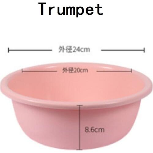 Plastic washbasin home large thick baby small noodle laundry clothes basin student dormitory washbasin