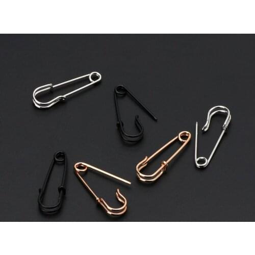 Punk Hip Hop Safety Pin Shape Stud Earring Ear Threader Fashion Korean Jewelry