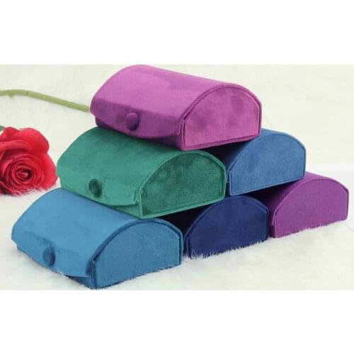 New Arch face jewelry box high-end beaded velvet travel portable jewelry storage bag bracelet earring jewelry storage box