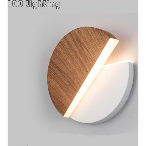 Modern Round LED Wall Lights 350 Degree Rotation Dining room Bedroom Wall Sconce Warm light Home Atmosphere Lighting Fixtures