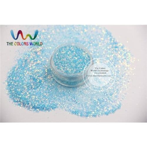TCR37-H1 Mix Rainbow Blue With Gold Light Colors glitter dust for nail Art or other DIY decoration