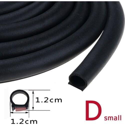 D/B/Z/P Type Car Door Seal Noise Insulation Weatherstrip Sealing Rubber Strip 2 meters sealant For Door Trunk Hood Gap filler