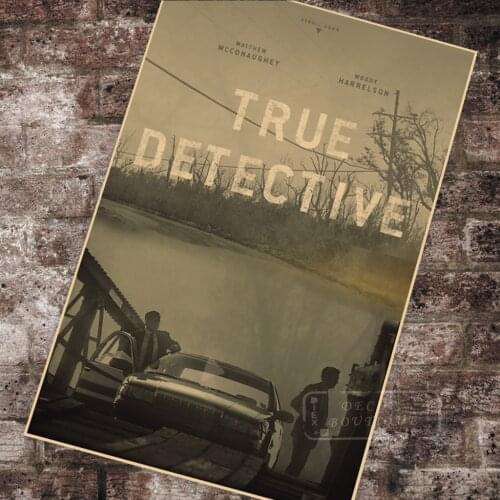 The Calm True Detective TV Series Propaganda Poster Vintage Retro Decorative DIY Wall Stickers Home Posters Art Bar Decor