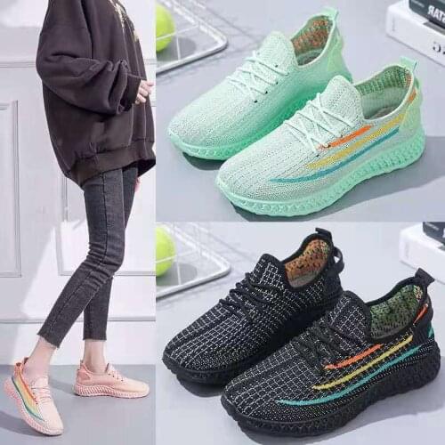 Womens Shoes Summer Woven Sports Fashion Casual Shoe Breathable Mesh Coconut Shoes All-match for Women Sneakers Platform