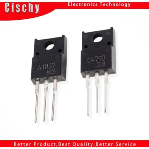 20PCS 10pair 10pcs 2SC4793 TO220 10pcs 2SA1837 TO-220 C4793 A1837 230V 1A Original and