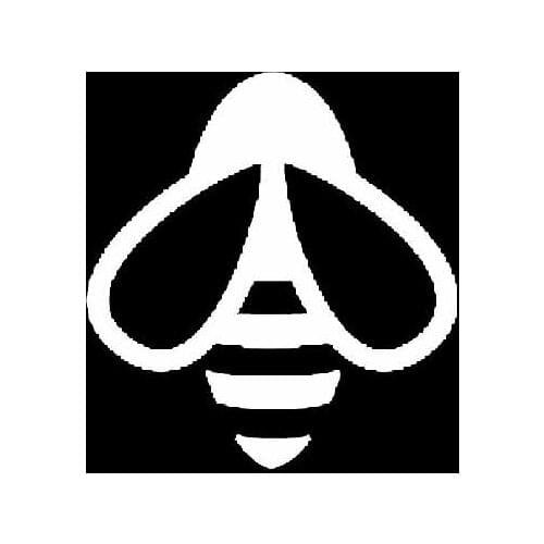 11.5M*12.3CM Minimalist Dazzling Delicate Honey Bee Vinyl Decal Cool Car Sticker Black/Silver C19-1212