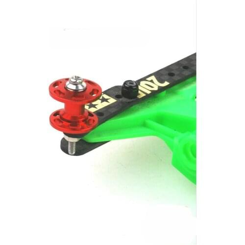 2PCS(1pair) 15398/94945 12-13mm Double Aluminum Guide Rollers Lightweight Hollow Guide Wheels for Tamiya Mini 4WD Model Car