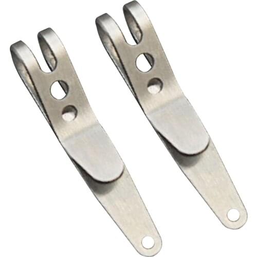 2pcs Pocket Bag Suspension Clip Mini Portable Stainless Steel Key Chain Holder Camping Portable Outdoor Element