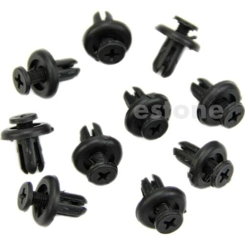 20pcs Hole Plastic Push Screw Rivet Panel Fixings Clips 7mm for Car Auto