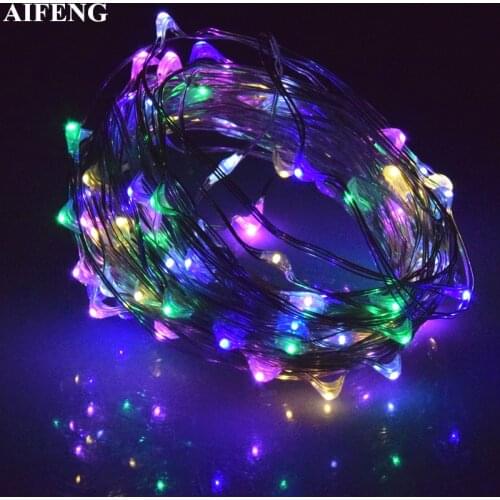 Светодиодные гирлянды с прозрачным проводом AIFENG China At AliExpress