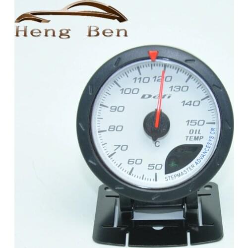 HB 60mm Car Stepper moto self-test function oil temperature gauge pointer type instrument