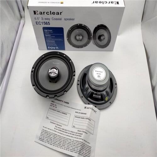 Free Shipping 1 Set EC101 60W Car Audio Earclear 6.5'' 2Way 120W Max Power Packaged component set Designed In Germany