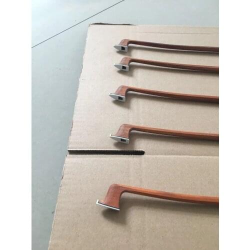 One piece selected pernambuco unvarnished viola bow stick
