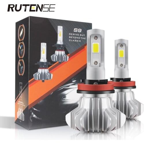 COB led headlights bulb H4 H7 H11 H1 H3 9005 HB3 9006 HB4 H8 H9 H10 H11 LED headlamp lampada 12V 6000K for hyundai toyota mazda