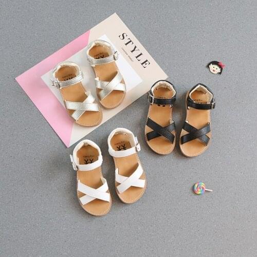 CAPSELLA Kids Shoes Children Sandals Girls Summer Sandals Baby Beach Shoes Toddler Soft Bottom Sandals Infant Fashion Shoes