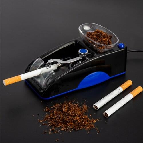 Electric Easy Automatic Cigarette Rolling Machine EU Plug Tobacco Winding Roller Stuffing Wrapping Maker DIY Smoking Tool