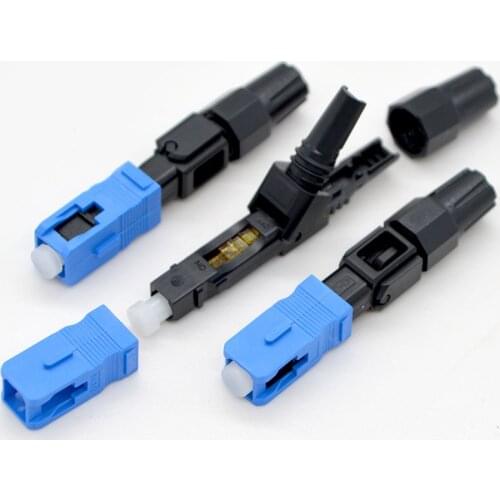 GONGFENG 200pcs NEW Hot Sell Optic Fiber Quick Cold Connector FTTH SC UPC Single Mode Fast Connector Wholesale Shipped to Russia