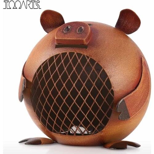 Best selling 2019 products Piggy Bank money box Money Saving coin Bank for Kids Iron Coin Bank Decor Decorative Ornament