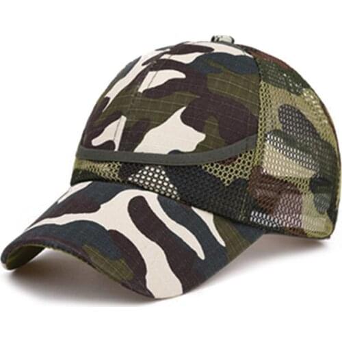 Summer Kids Mesh Hat Boys Girls Camouflage Baseball Caps Children Fashion Casual Cotton Flat Hip Hop Hats for 3-12 Y
