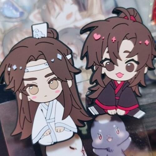 The Untamed Grandmaster of Demonic Cultivation Wei Wuxian Wangji Soft plastic clip strap pendant MDZS cute lovely cos gift