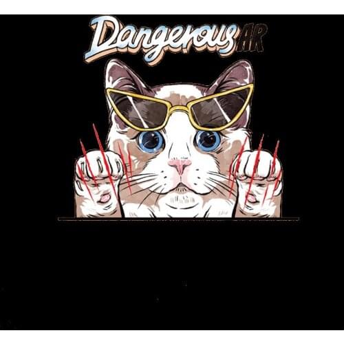 Animal Cat scratch Patch DIY Clothes 3D Glasses cat Stickers Thermal Transfer Printing Iron on Patches for Clothing accessories