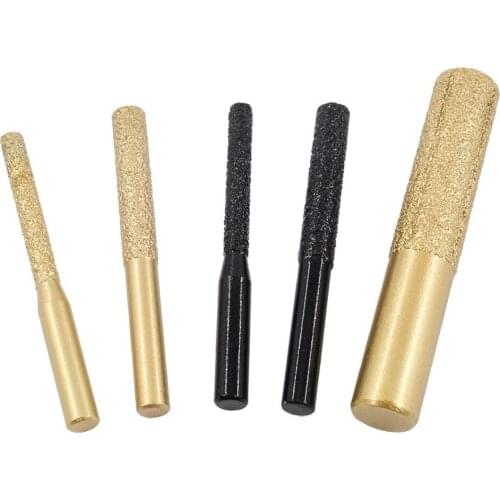 Brazed Diamond Milling Cutter Straight Shank Seam Straight Knife Marble Granite Diamond Router Engraving Machine Carving Tool