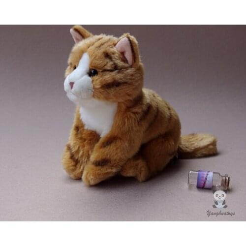 Plush Tiger Pattern Cats Doll Toy Simulation Animals Kids Toys Birthday Gifts Girls