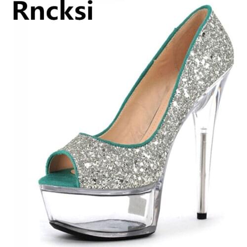 Rncksi Girl Dress Pumps 15cm High Heels Sexy Womens Night Club Party Queen Pole Dance Pumps Shoes 5cm Platform Pumps