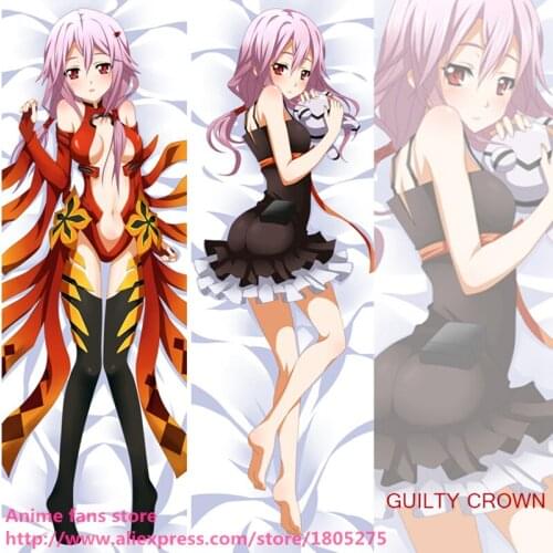 Lovely Japanese Anime Pillowcase Guilty Crown Yuzuriha Inori Cute decorative Hugging Body Pillow Case Bedding
