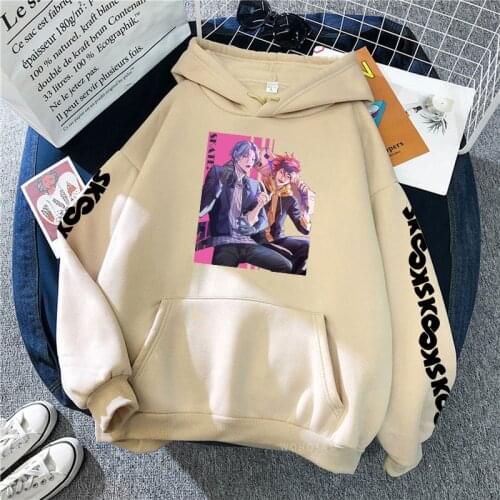 Harajuku Anime SK8 The Infinity Langa And Reki Poster Print Sweatshirts Cartoon Skate Boys Winter Clothes Oversize Itself Hoodie