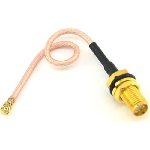 100 Pieces IPX / u.fl to SMA female bulkhead with O-ring straight connector Extension cable RG178 10CM