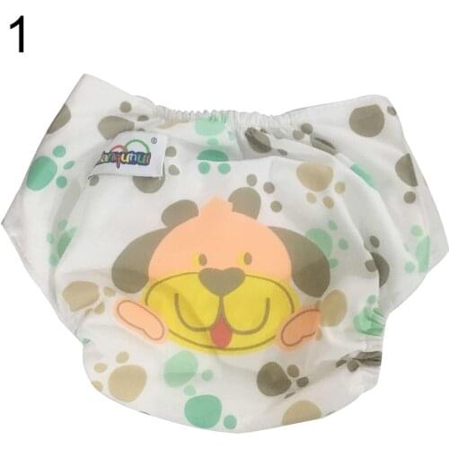 1Pcs Cute Baby Diapers Reusable Nappies Cloth Diaper Washable Infants Children Baby Cotton Training Pants Panties Nappy Changing