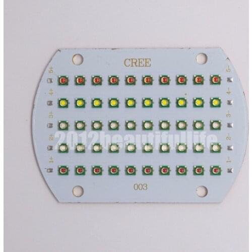 5 Channels 50W CREE XPE XP-E Multichips Mixed Color High Power Led on Copper PCB
