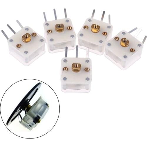 5Pcs Duplex 223p 60pf/140pf 2.1mm Hole Shaft Radio Variable CapacitorS