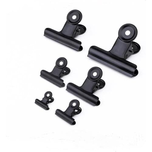 5pcs metal paint kitchen food bag sealing clip multifunctional letter photo folder school office kitchen bag clip