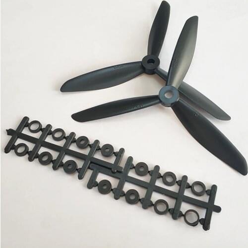 6045 3-Blade Propeller 6*4.5*3 Prop Black Props CW CCW For QAV250 Multicopter