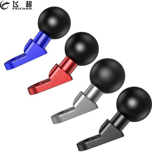 Aluminum Alloy Motorcycle Angled Base 10mm Hole 1" Rubber Ball Head Adapter 25mm for RAM Mounts for Gopro Camera Smartphone GPS