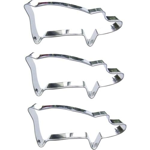 Big pig shape 3 piece Cookie cutting molds, baking tools, cake decorating soft candy tools